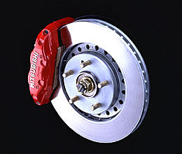 VR4 brake rotor and calipers